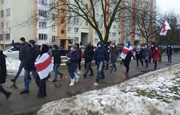 Минчане вышли на марш в Ковальской слободе
