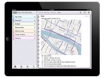 Редактор OneNote вышел на iPad