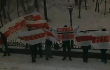 Жители Витебска поздравили белорусов с Новым годом