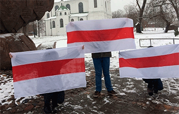 Жители Полоцка вышли на акцию протеста
