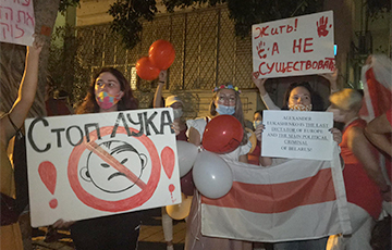 В Израиле прошла акция солидарности с белорусским народом