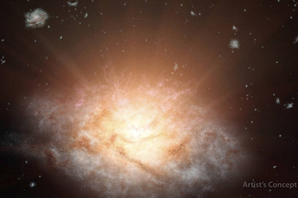 Астрофизики обнаружили самую яркую галактику во Вселенной
