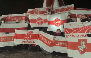 Уручский Змей Змагарыч собрал на акцию протестующих из многих районов Минска