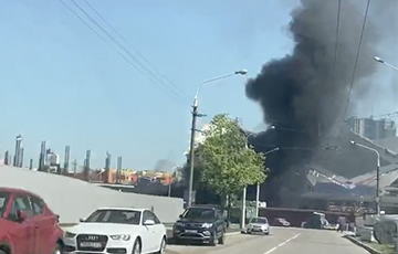 В Минске — крупный пожар