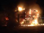 Неизвестные сожгли отделение «Приватбанка» в Мариуполе