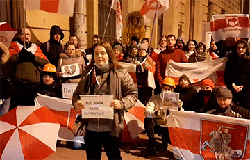 Белорусы Санкт-Петербурга 100-й день подряд выходят на протест