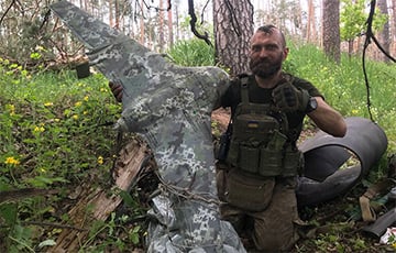 Украинский нацгвардеец сбил московитский разведывательный беспилотник «Элерон»