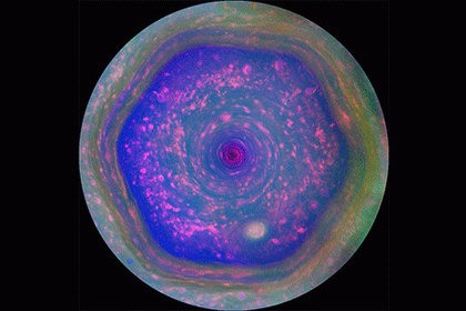 Шестиугольник на Сатурне сняли в рекордном разрешении