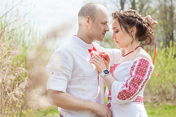 Под Минском прошла уникальная свадьба в белорусском стиле