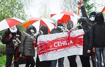 Жители Сеницы вышли на марш в честь Дня Победы