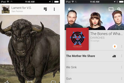 Музыкальный сервис Google заработал на iPhone и iPad