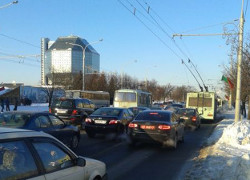 Минск в понедельник: «пробки» и полупустое метро
