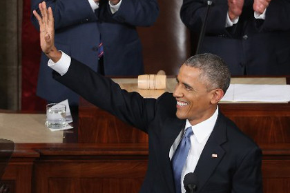 Обама рассказал Конгрессу о «лидерстве» США и «крахе» экономики России