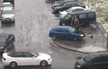 Гродненец выровнял кузов авто с помощью «выбивалки» для ковров