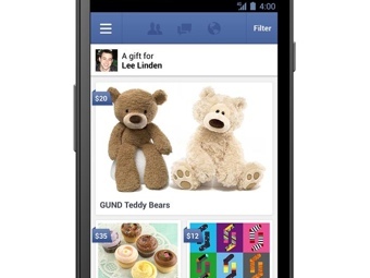 Facebook представил сервис реальных подарков