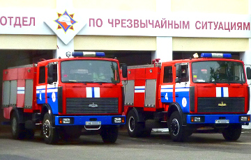 В Минске танки не пропустили пожарные машины с мигалками