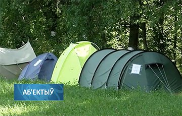Протест в Боровлянах: жители организовали палаточный городок