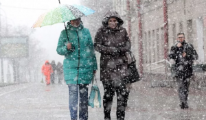 Сильный ветер, дождь и мокрый снег в Беларуси