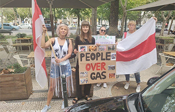 В Лиссабоне прошла акция солидарности с Беларусью