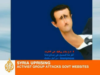На сирийских государственных сайтах появились карикатуры на Асада