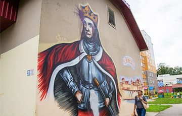 Граффити с князем Витовтом хотят закрасить