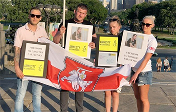 Белорусы Филадельфии поддержали Дмитрия Полиенко