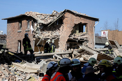 В Германии взрывом разрушило жилой дом