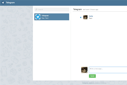 Мессенджер Telegram обзавелся неофициальной веб-версией