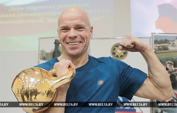Белорусский гиревик установил 155-й рекорд за карьеру