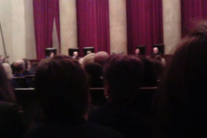 Заседание Верховного суда США впервые засняли на видео